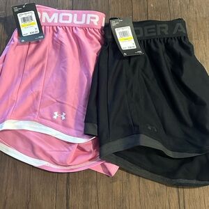 NWT 2 women’s Under Armour shorts